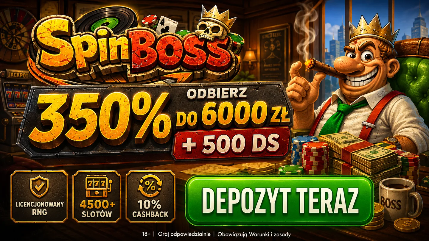 Oferta powitalna Spinboss Casino: 350% do 6000 zł i 500 darmowych spinów